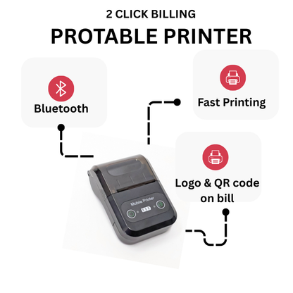 iKitchenPlus Billing Software + Printer + Paper Roll Combo
