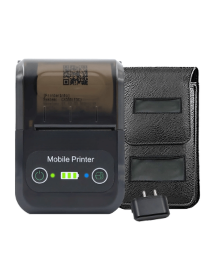 58mm Mini Portable Inkless Thermal Printer with Bluetooth Connectivity
