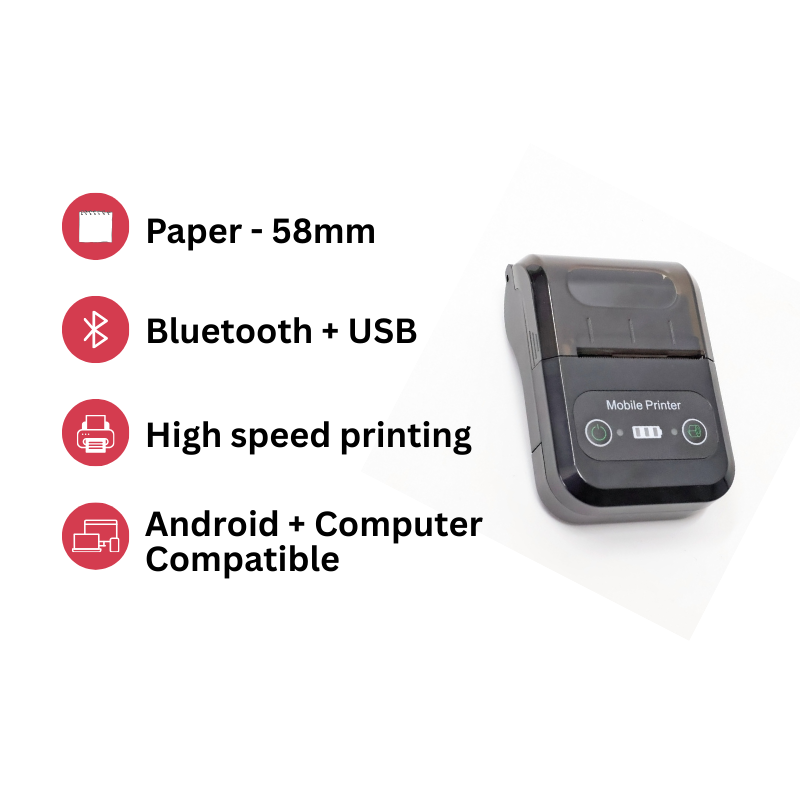 iKitchenPlus Billing Software + Printer + Paper Roll Combo